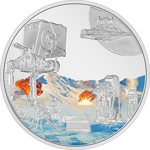 Battle Scenes Hoth 3oz Silver Coin