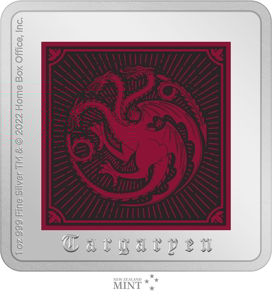 Targaryen Sigil 1oz Silver Medallion- Prototype Shown