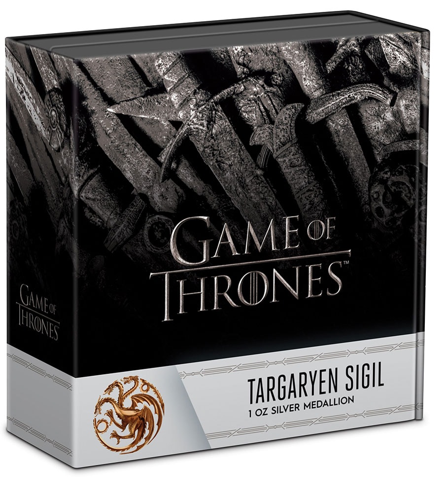 Targaryen Sigil 1oz Silver Medallion- Prototype Shown