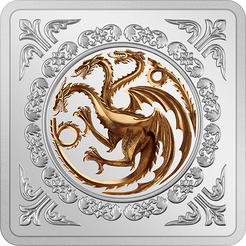 Targaryen Sigil 1oz Silver Medallion