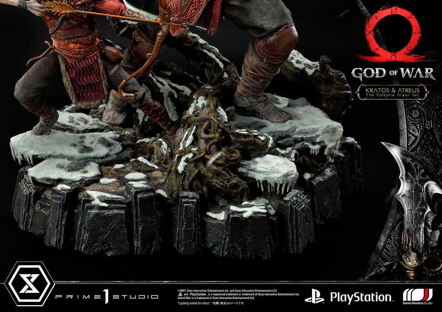 Kratos Atreus The Valkyrie Armor Set Statue by Prime 1 Studio