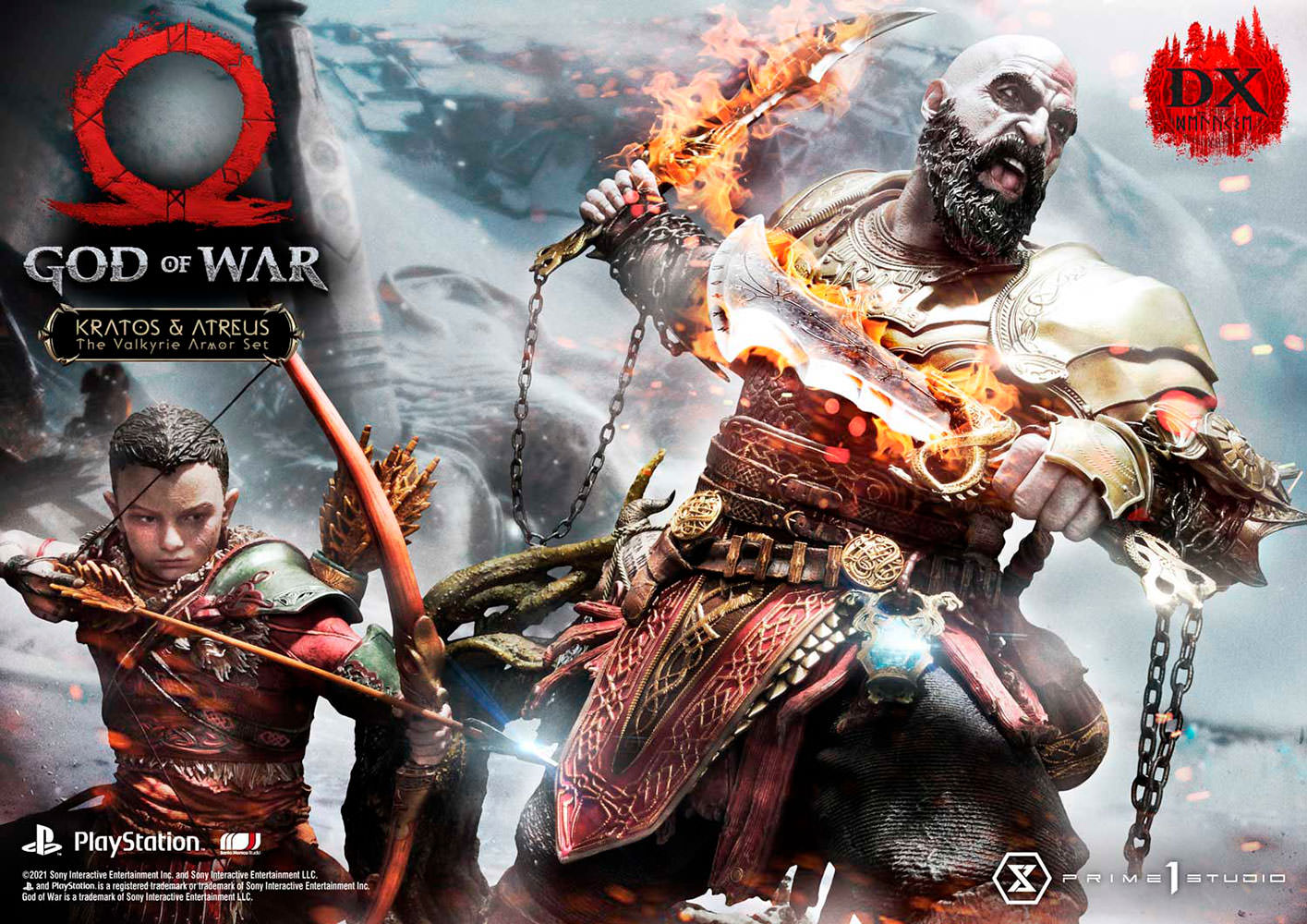 Kratos & Atreus (The Valkyrie Armor Set) Deluxe Version- Prototype Shown