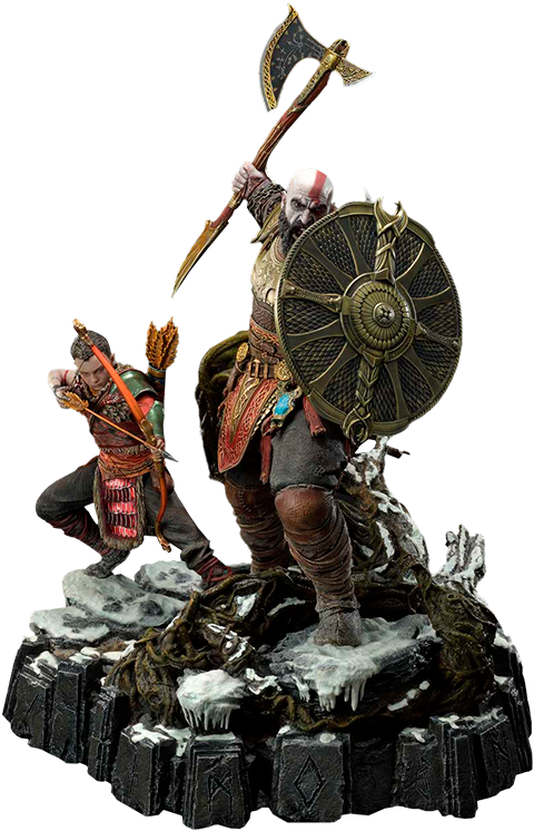 Kratos & Atreus (The Valkyrie Armor Set) Deluxe Version