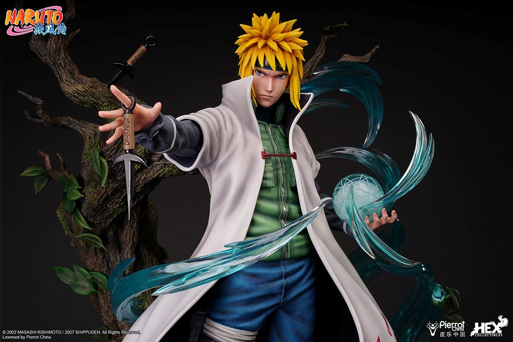 Estátua Yellow Flash of the Leaf Namikaze Minato - Naruto Shippuden - 1/4  Scale - Hex Collectibles