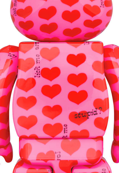 Be@rbrick Pink Heart 100％ and 400% Set- Prototype Shown