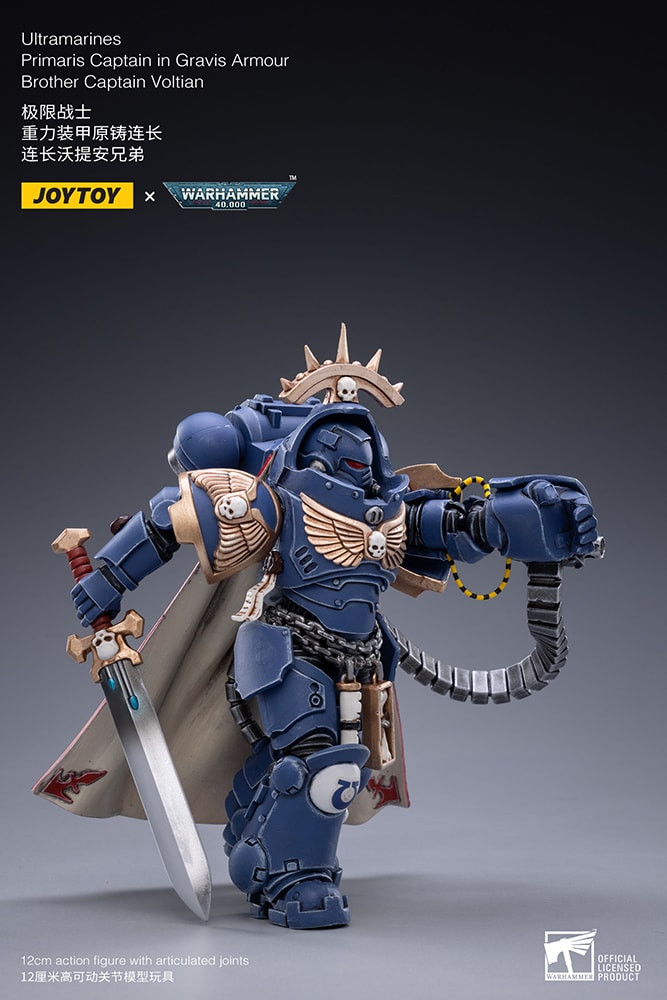 Ultramarines Primaris Captain (Gravis Armour) Brother Captain Voltian- Prototype Shown