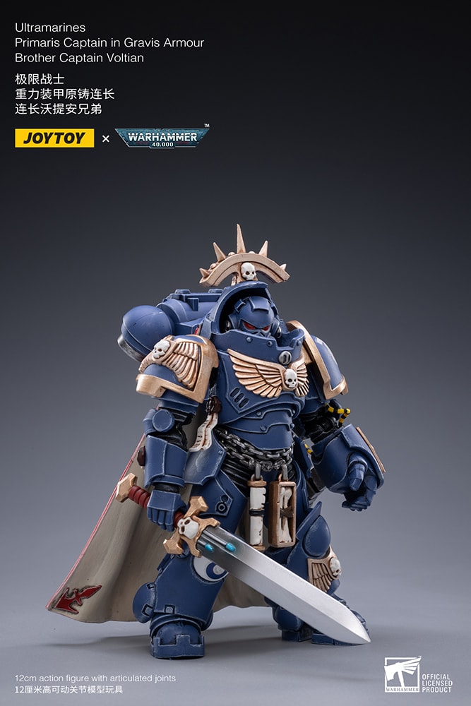 Ultramarines Primaris Captain (Gravis Armour) Brother Captain Voltian- Prototype Shown
