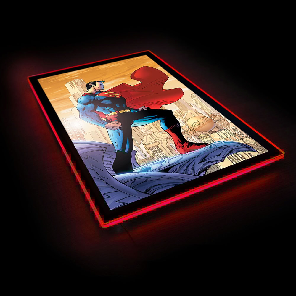 Superman #204 LED Jim Lee Cover Variant (Large Exclusive Edition - Prototype Shown