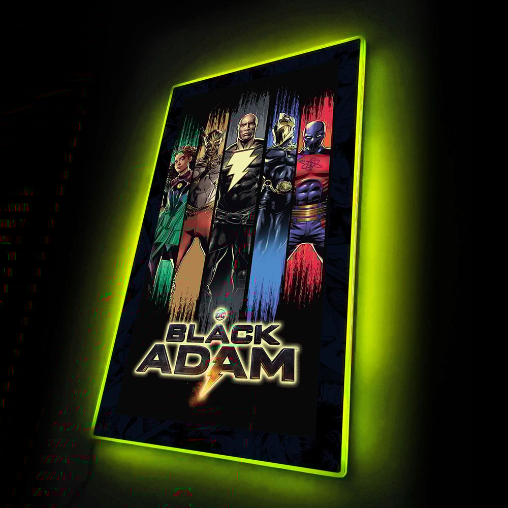 Black Adam Group (1) LED Mini-Poster Light- Prototype Shown