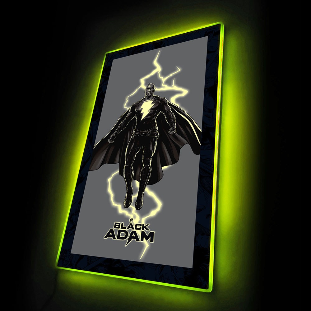 Black Adam Aka Dwayne Johnson (1) LED Mini-Poster Light- Prototype Shown