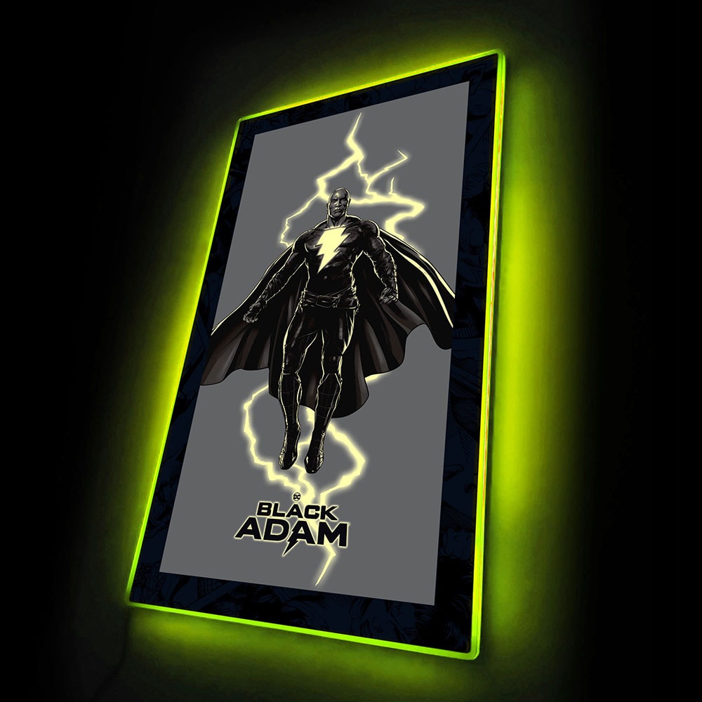 Black Adam Aka Dwayne Johnson (1) LED Mini-Poster Light- Prototype Shown
