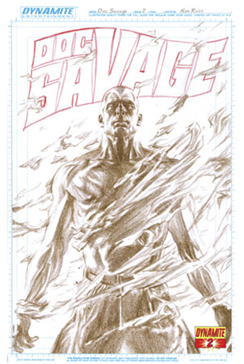 Doc Savage #2 Alex Ross Art Board Ultra Limited Variant