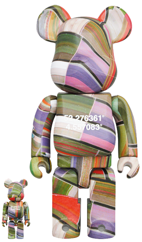 Be@rbrick Benjamin Grant Overview Lisse 100% and 400% (Prototype Shown) View 5