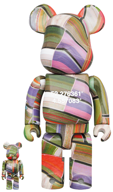 Be@rbrick Benjamin Grant Overview Lisse 100% and 400% (Prototype Shown) View 5
