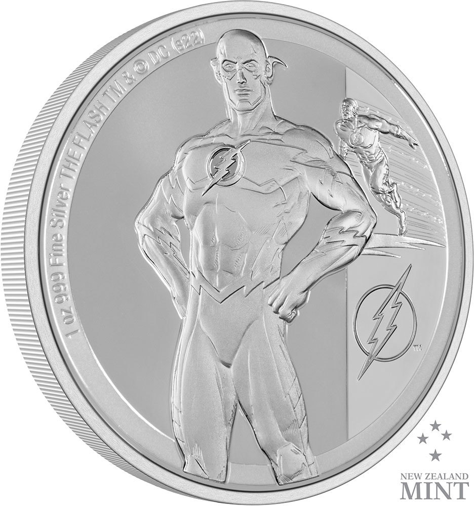 The Flash 1oz Silver Coin (Prototype Shown) View 1
