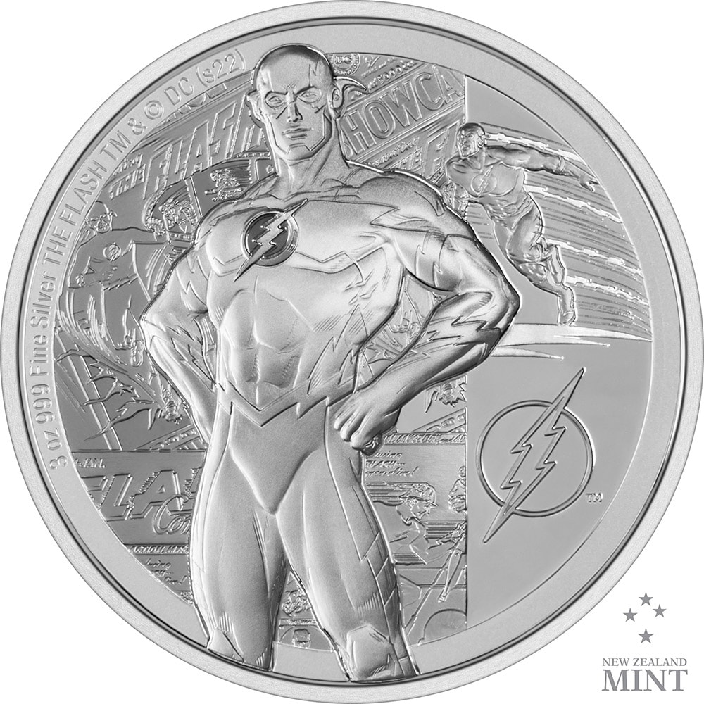 The Flash 3oz Silver Coin- Prototype Shown