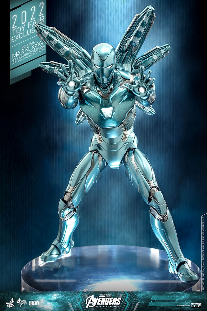 Blue iron man action figure discount