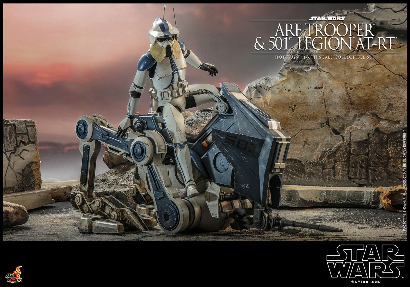ARF Trooper and 501st Legion AT-RT- Prototype Shown