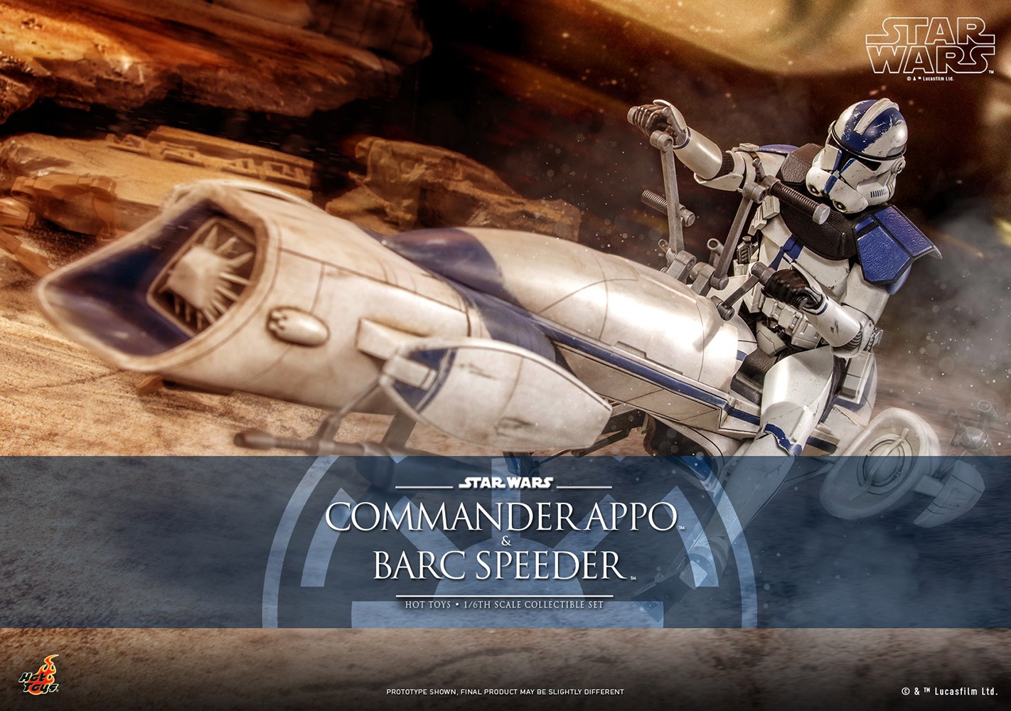 Commander Appo with BARC Speeder- Prototype Shown