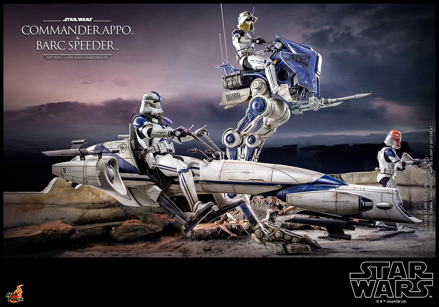 Commander Appo with BARC Speeder- Prototype Shown