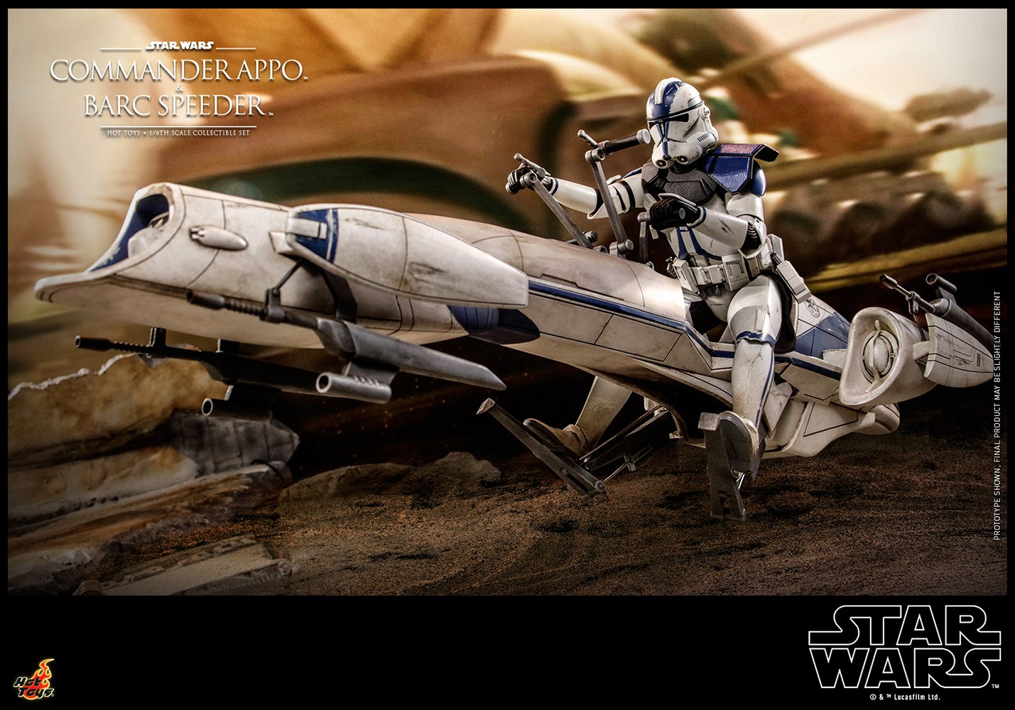 Commander Appo with BARC Speeder