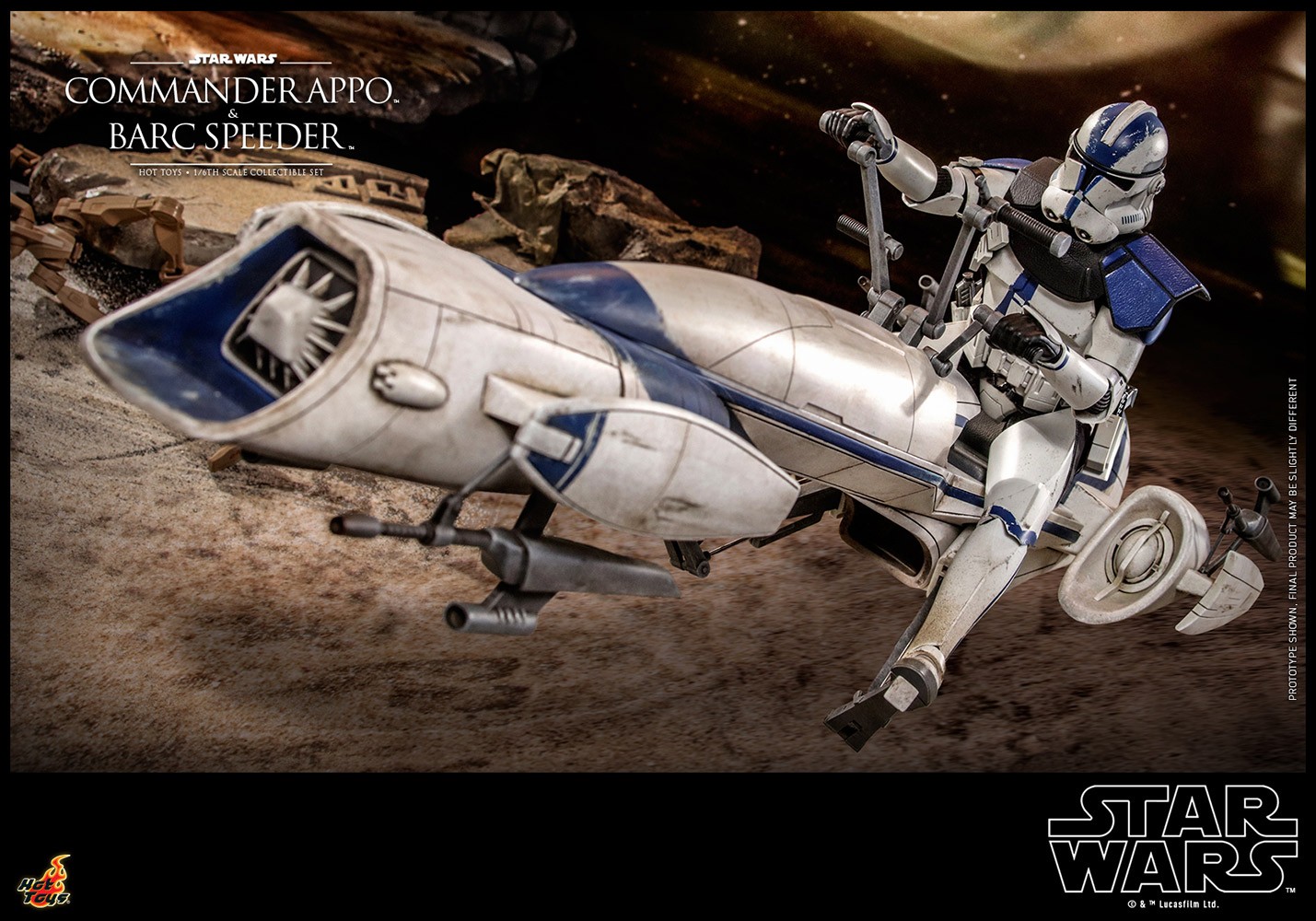 Commander Appo with BARC Speeder