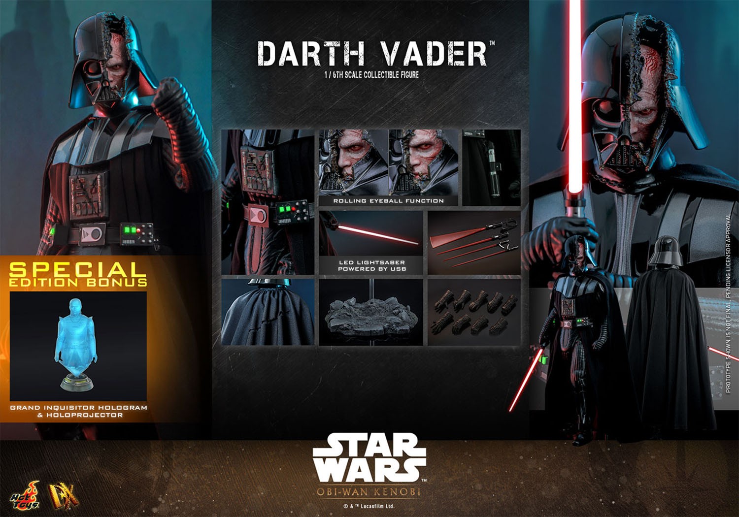 Darth Vader Sixth Scale Figure by Hot Toys Sideshow Collectibles