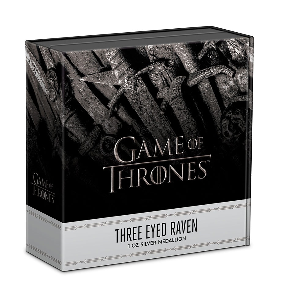 Three Eyed Raven 1oz Silver Medallion- Prototype Shown