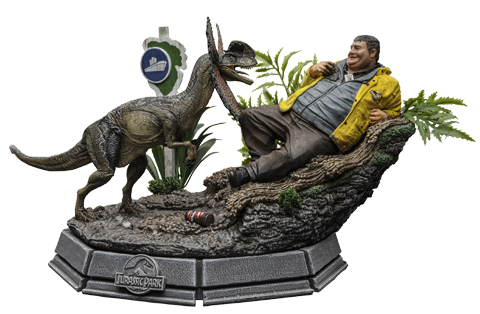 Dennis Nedry meets the Dilophosaurus