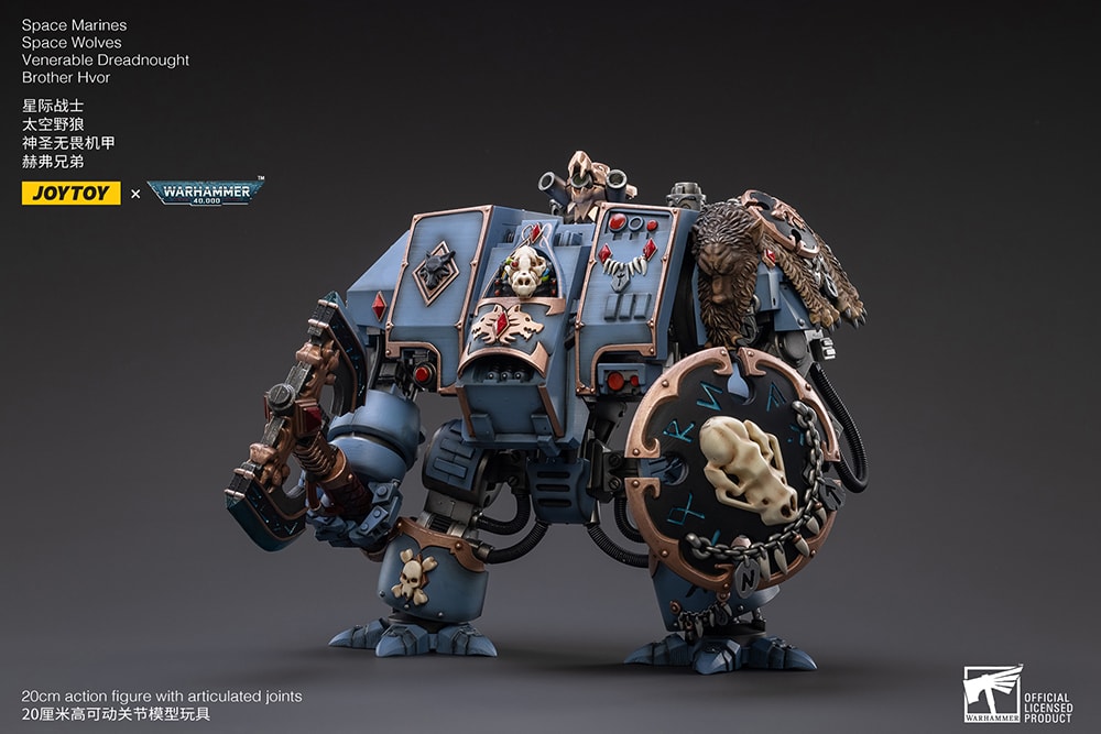 Games Workshop Warhammer 40k – Dreadnought Venerable De Los Lobos Espaciales, Kit De Plástico Multiusos Para Montar Y Pintar