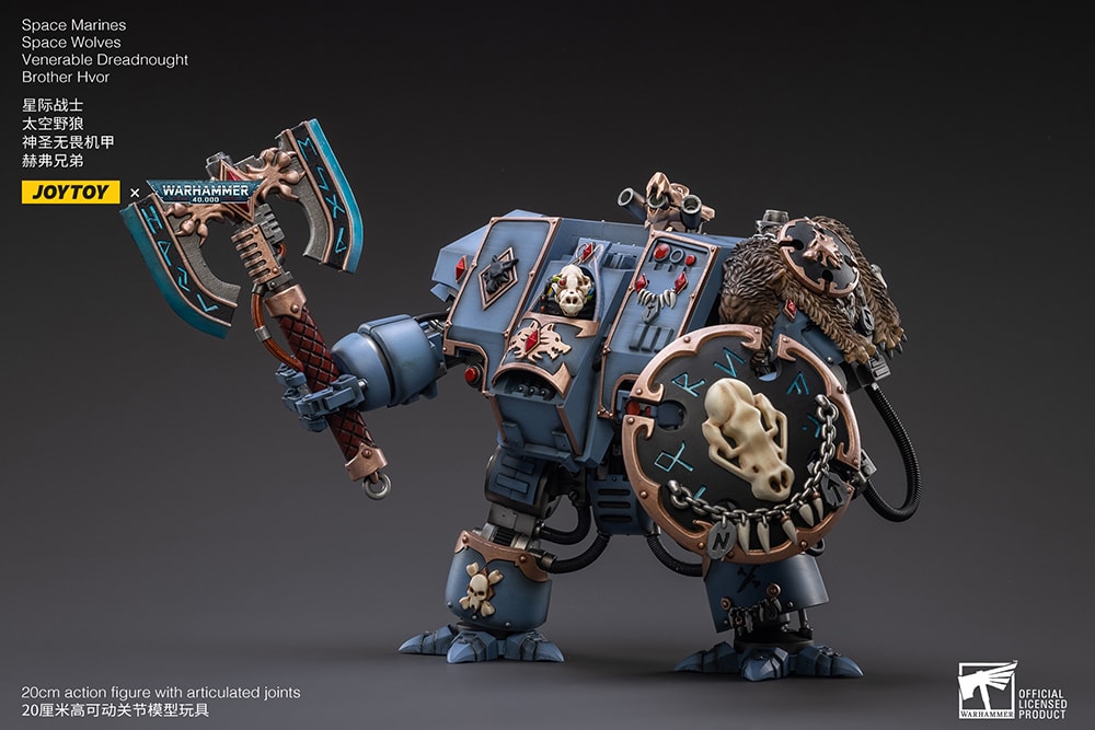 Space Wolves Venerable Dreadnought Brother Hvor (Prototype Shown) View 3