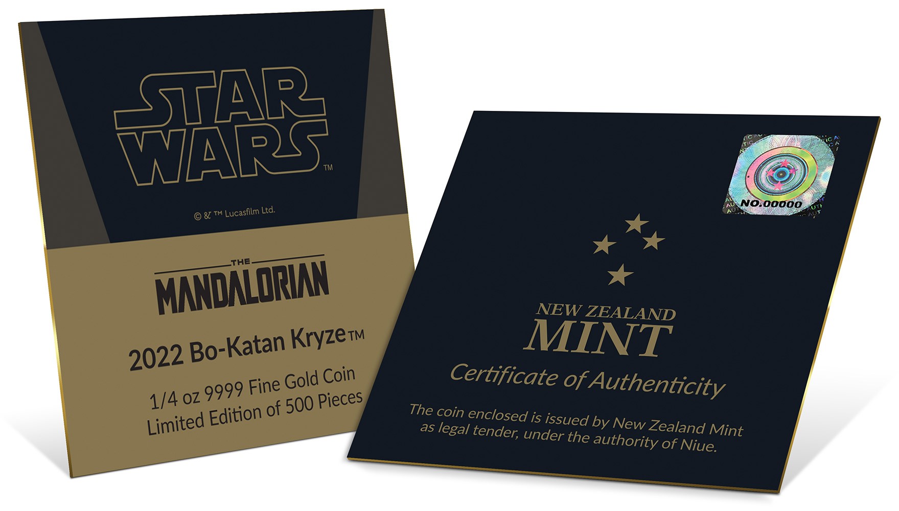Bo-Katan Kryze ¼oz Gold Coin- Prototype Shown