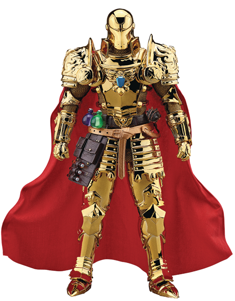 Medieval Knight Iron Man (Golden) (Prototype Shown) View 8