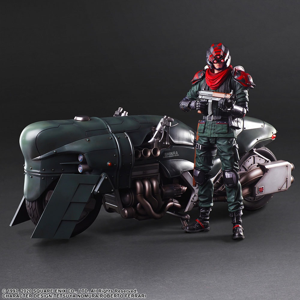 Shinra Elite Security Officer and Motorcycle Set- Prototype Shown