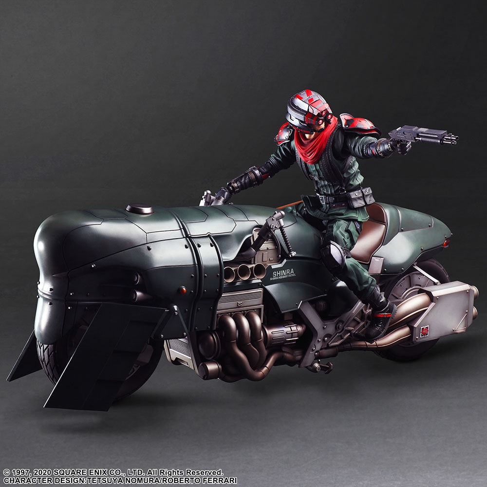 Shinra Elite Security Officer and Motorcycle Set- Prototype Shown