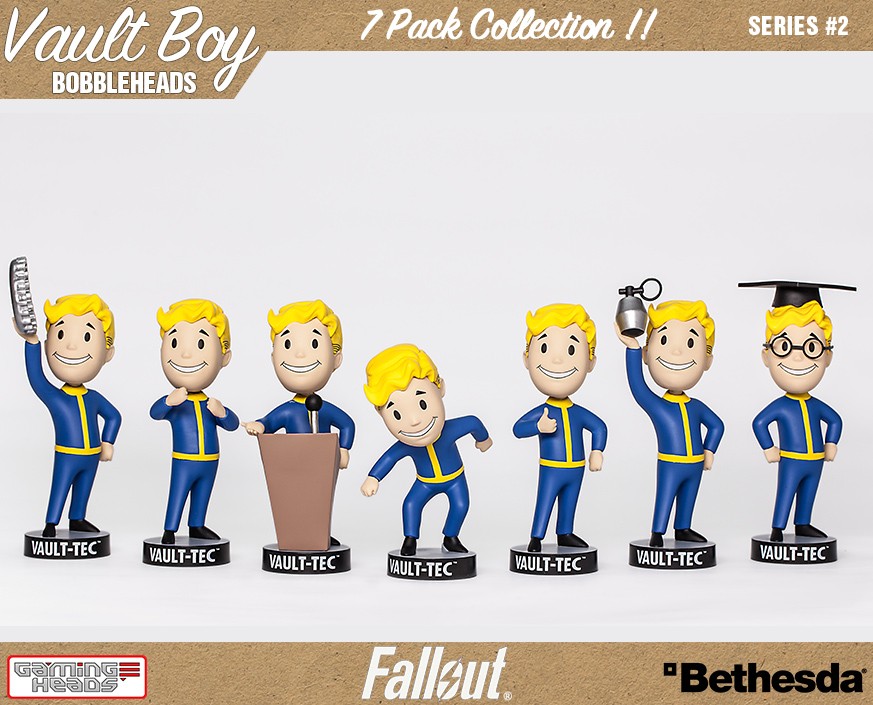 Vault Boy 111 Bobbleheads 7 Pack- Prototype Shown