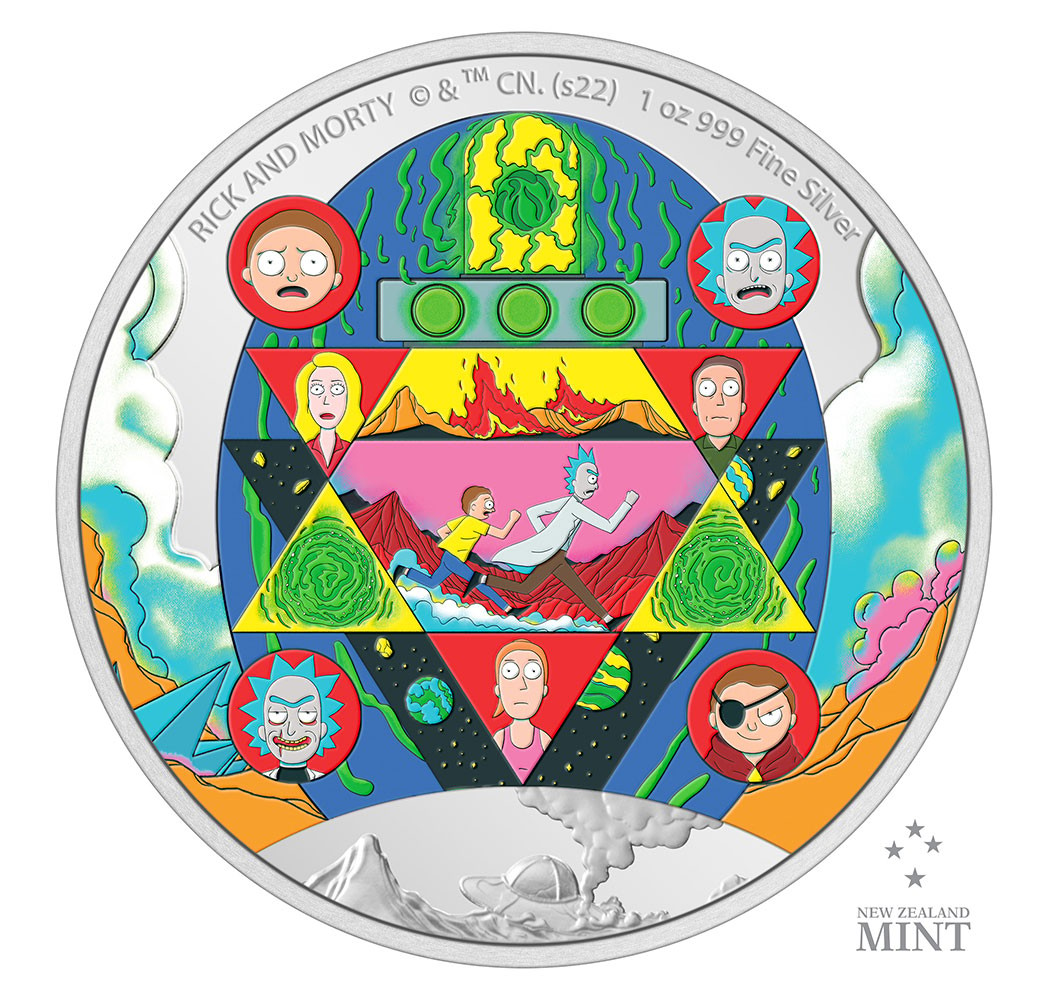 Rick and Morty 1oz Silver Coin- Prototype Shown