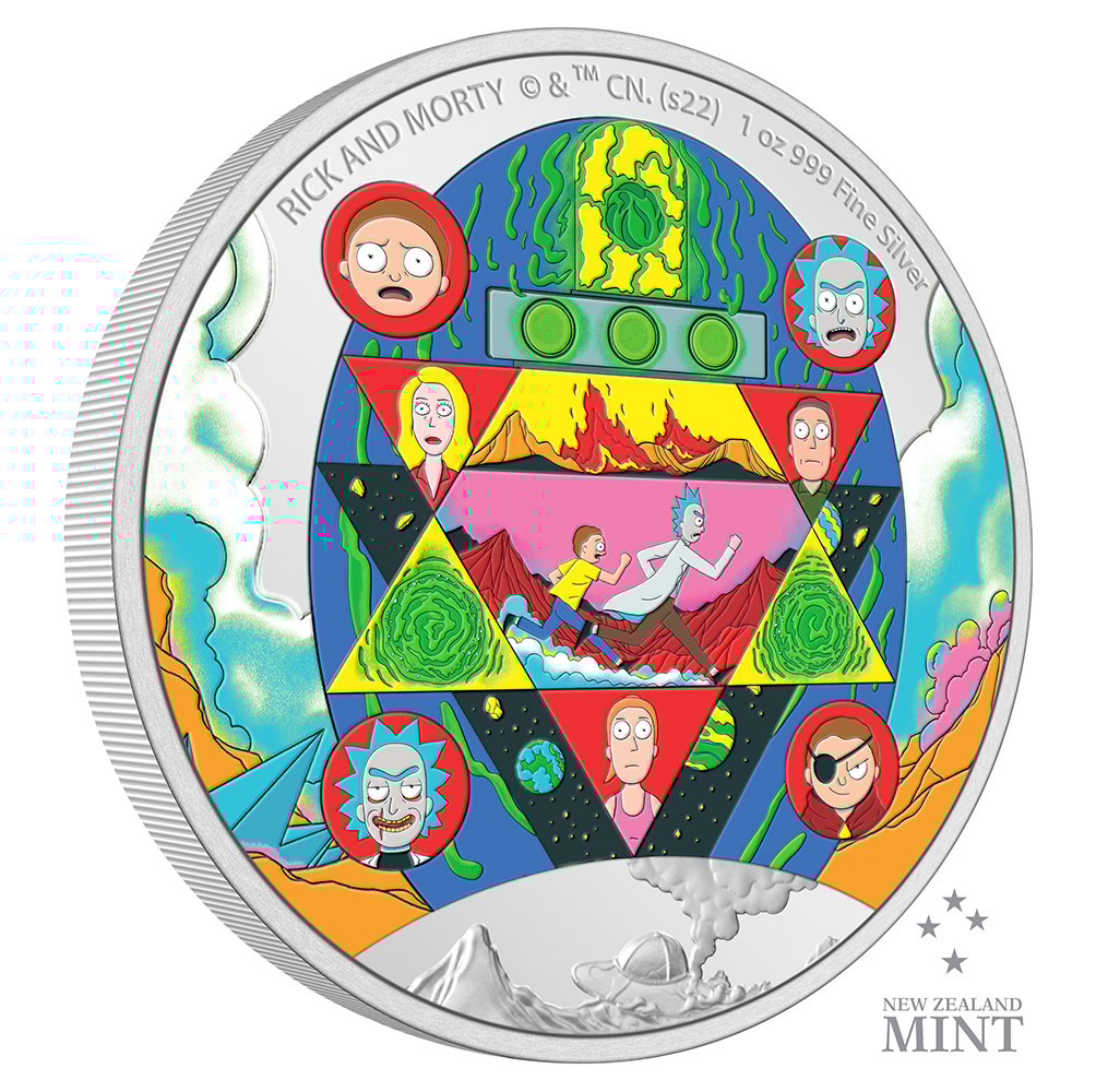 Rick and Morty 1oz Silver Coin- Prototype Shown