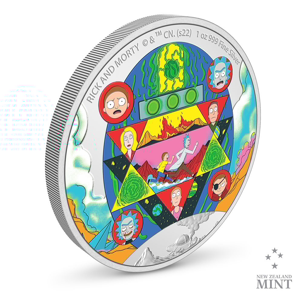 Rick and Morty 1oz Silver Coin- Prototype Shown