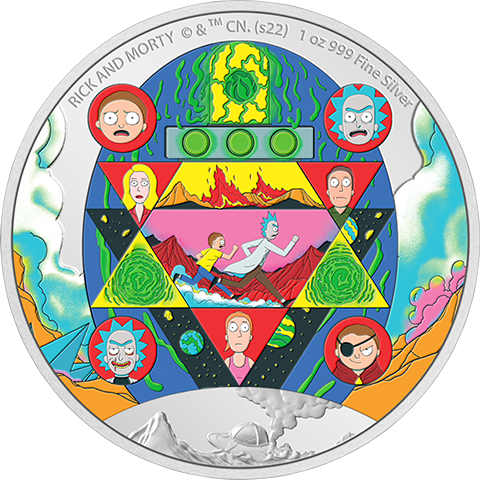 Rick and Morty 1oz Silver Coin