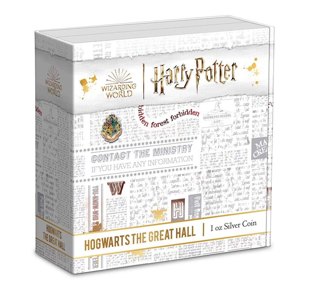 Hogwarts Great Hall 1oz Silver Coin- Prototype Shown