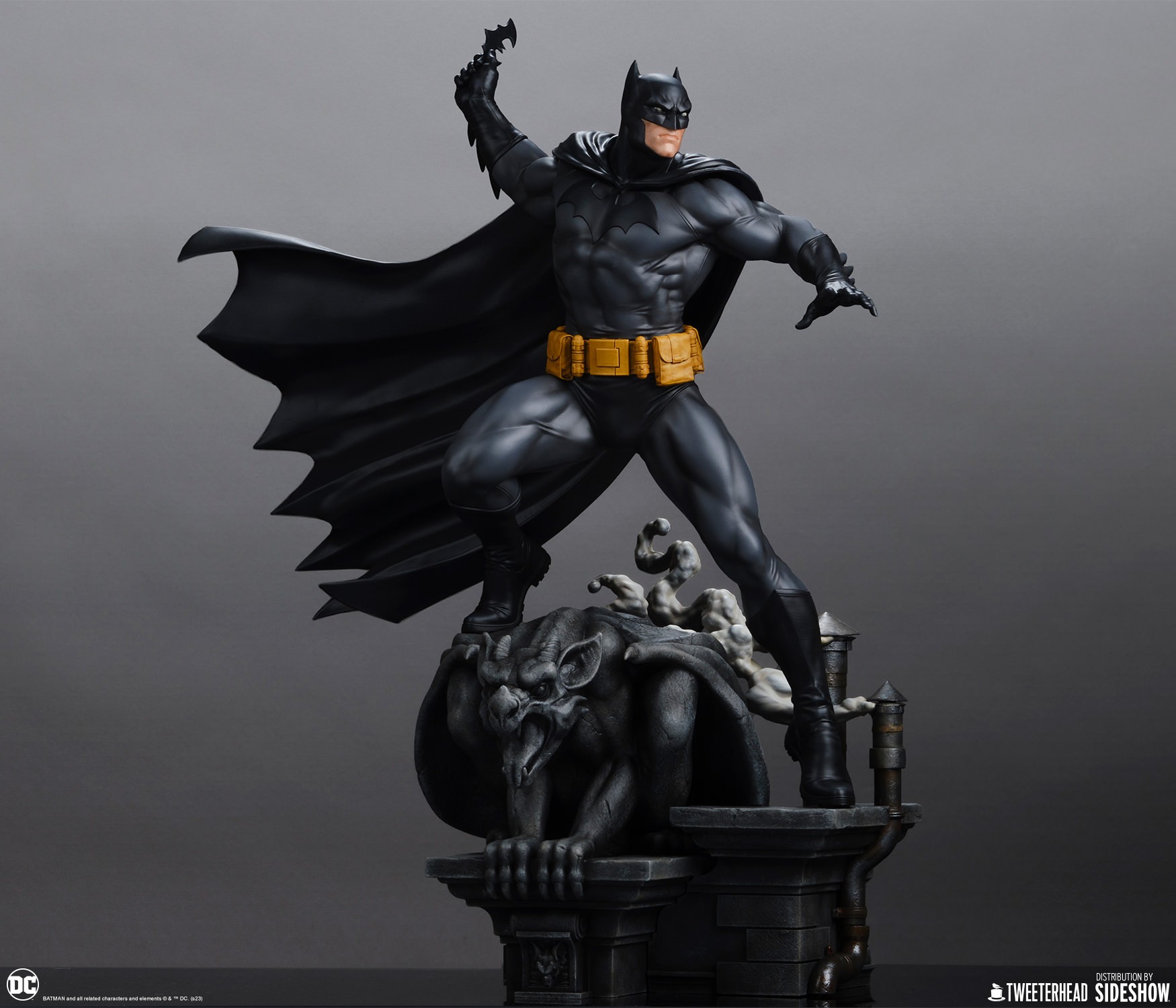 Batman Black and Gray Edition Sixth Scale Maquette by Tweeterhead