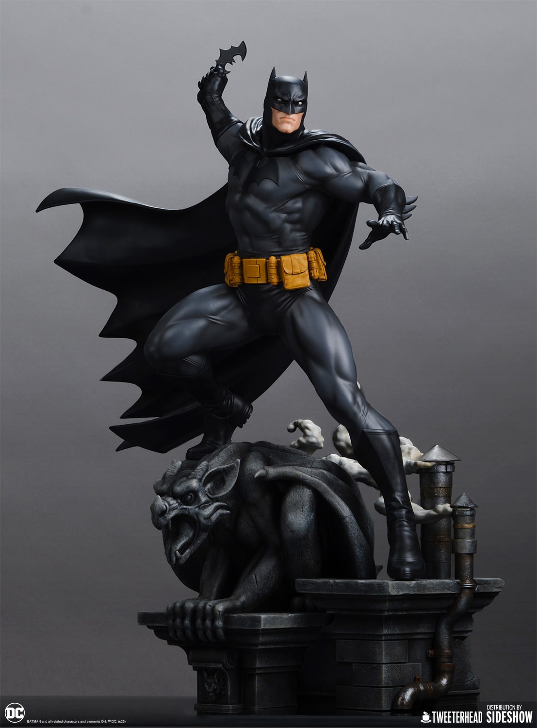 Batman Black and Gray Edition Sixth Scale Maquette by Tweeterhead