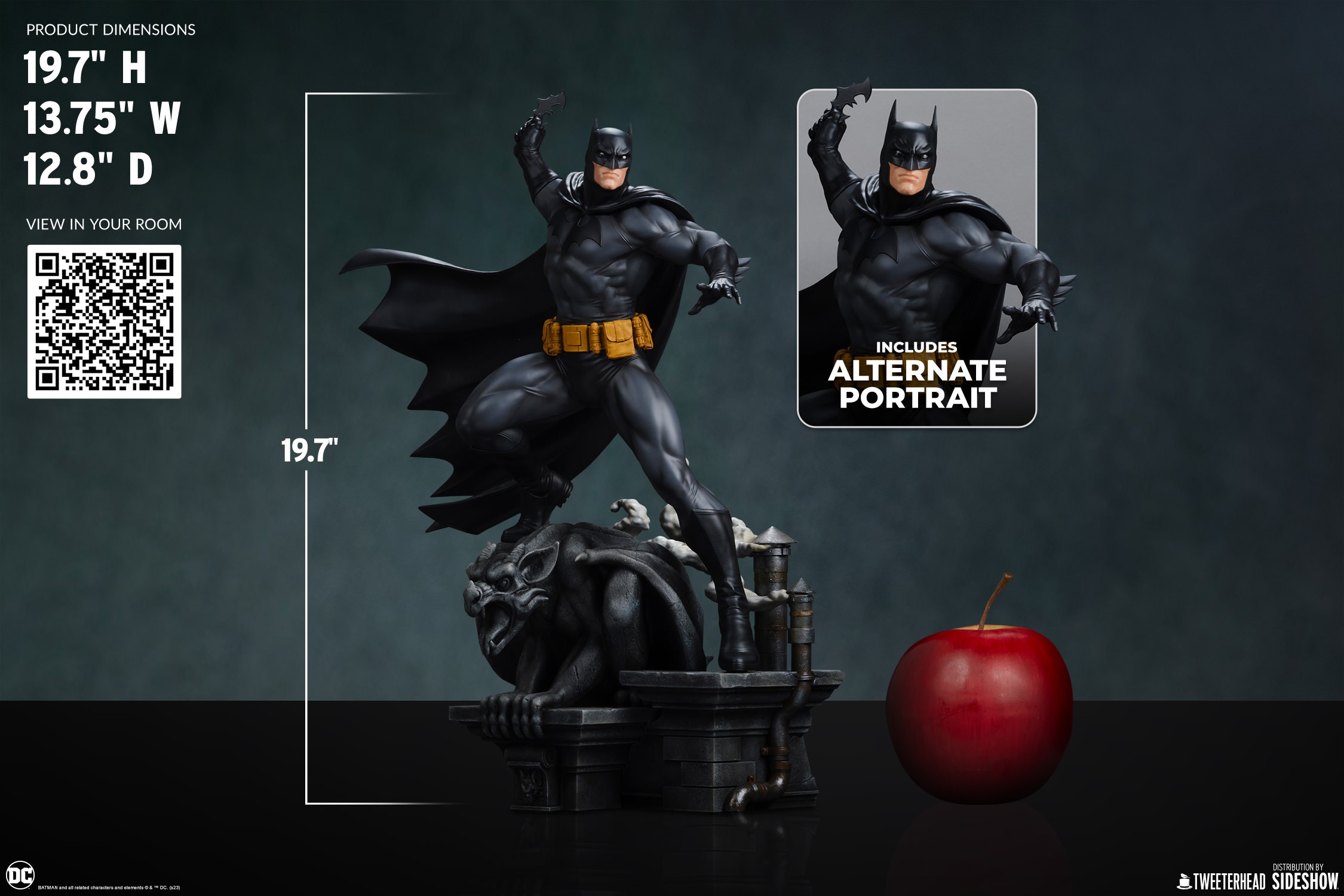 Batman™ (Black and Gray Edition) Quarter Scale Maquette by