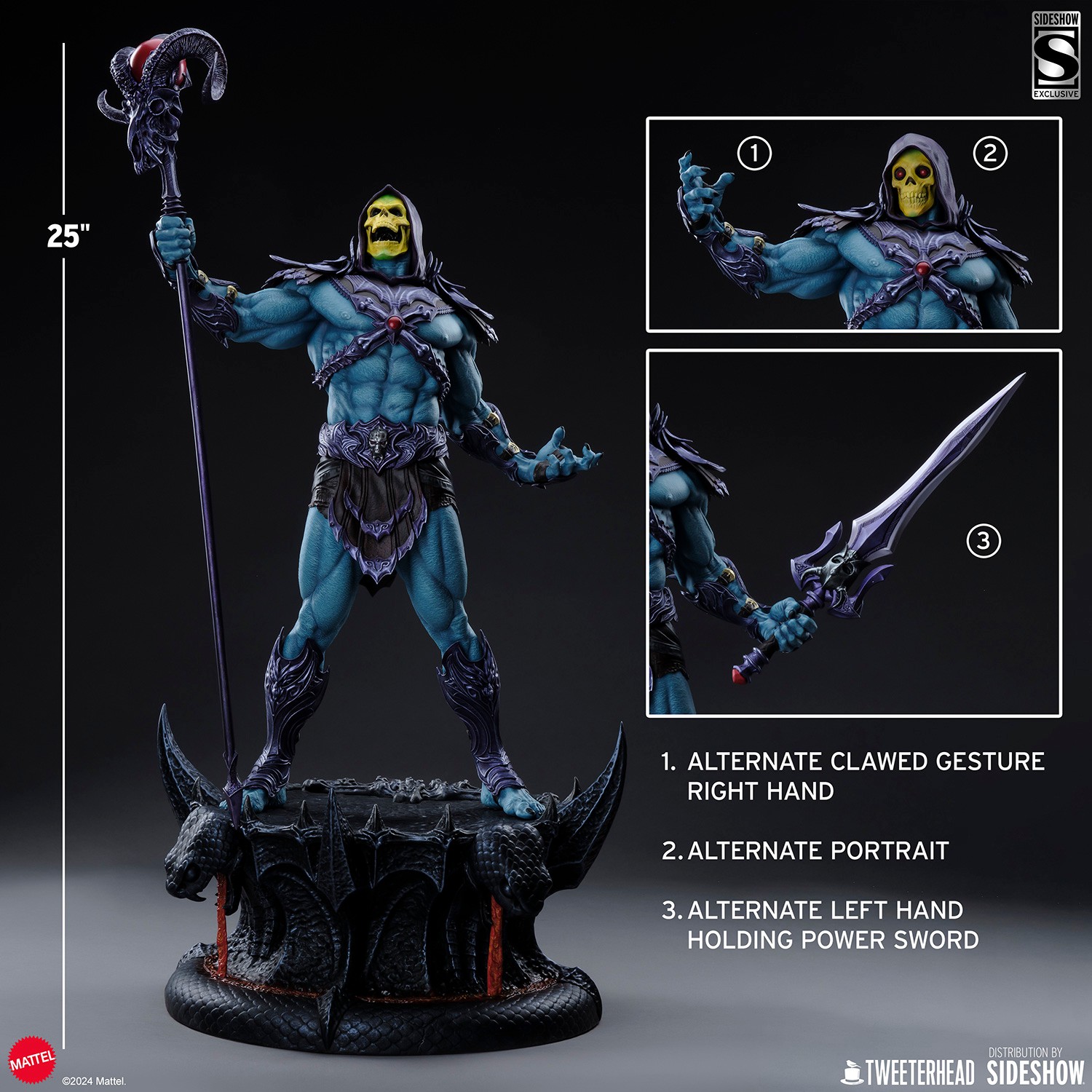 Masters of the Universe Skeletor Legends (Classic Edition) Maquette  Exclusive Edition (Prototype Shown) View 5