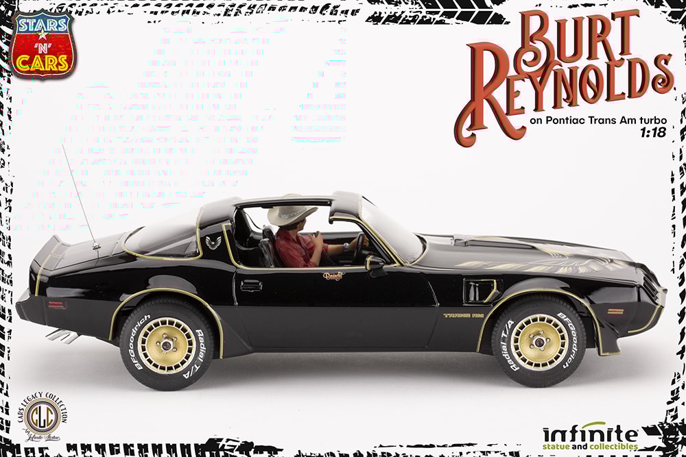 Burt Reynolds on Pontiac Firebird Trans Am 1980