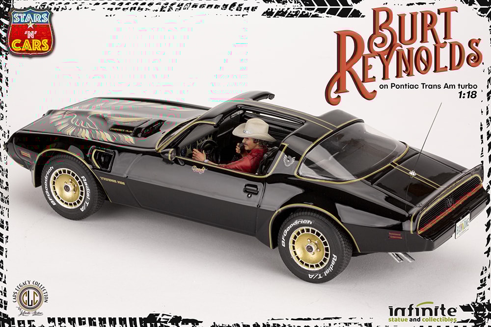 Burt Reynolds on Pontiac Firebird Trans Am 1980