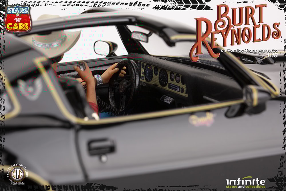 Burt Reynolds on Pontiac Firebird Trans Am 1980