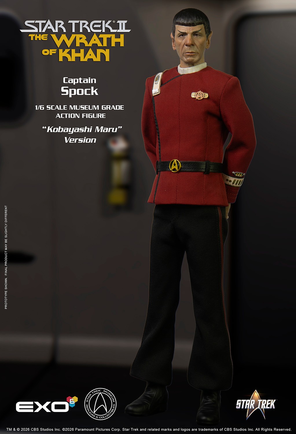 Star Trek Captain Spock (Kobayashi Maru Version) Sixth Scale Figure  Collector Edition (Prototype Shown) View 3