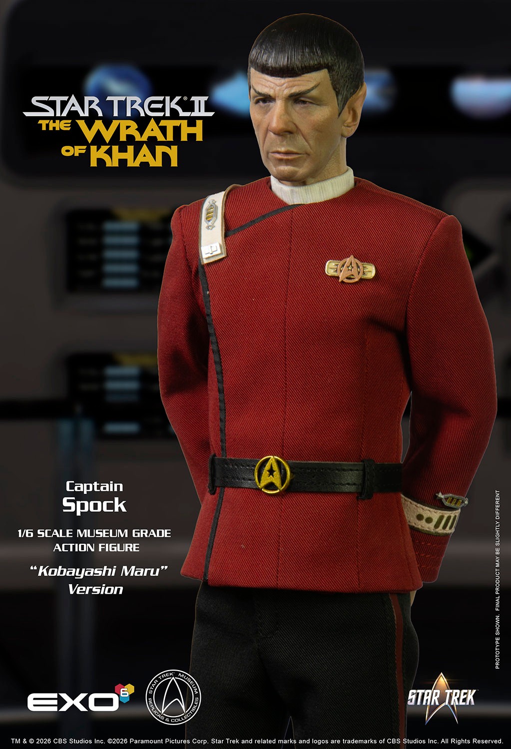 Star Trek Captain Spock (Kobayashi Maru Version) Sixth Scale Figure  Collector Edition (Prototype Shown) View 4